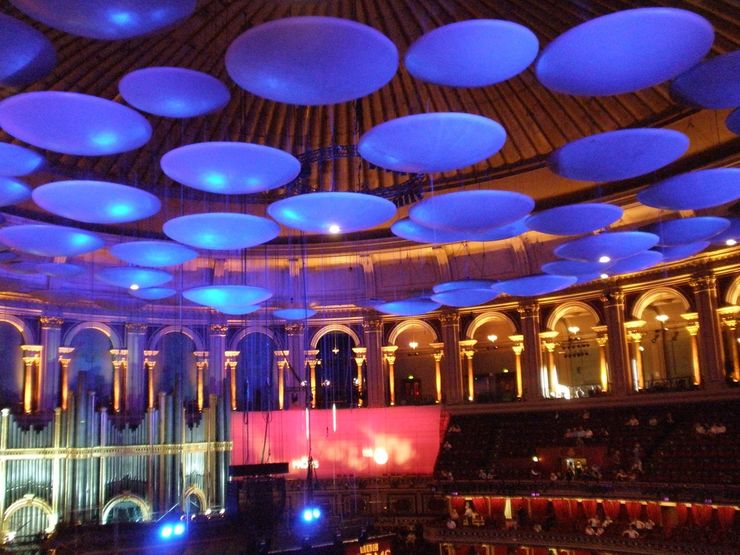 Inside the Royal Albert Hall during a BBC summer Proms concert