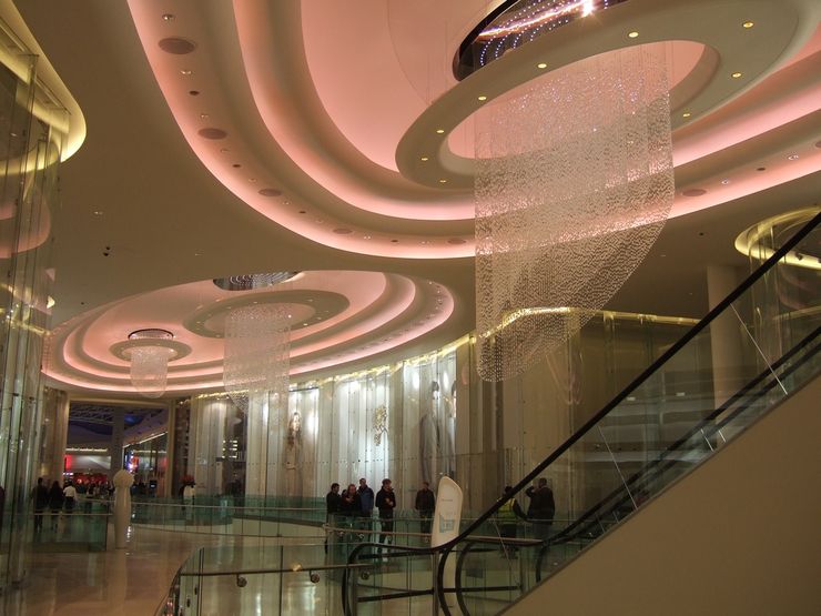 Luxurious and Modern Interior of Westfield Shopping Centre