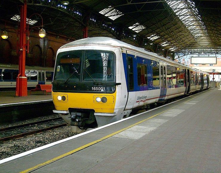 Chiltern Rail Train (Part of the National Rail System) in London Marylebone Station