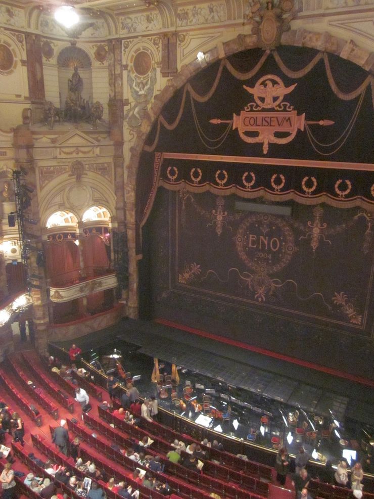 View from balcony inside the London Coliseum