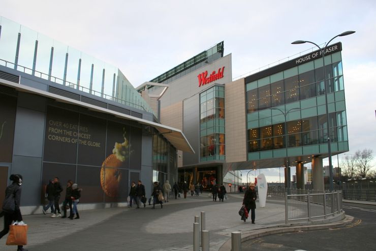 Where is Westfield London on the London Underground Tube Map 