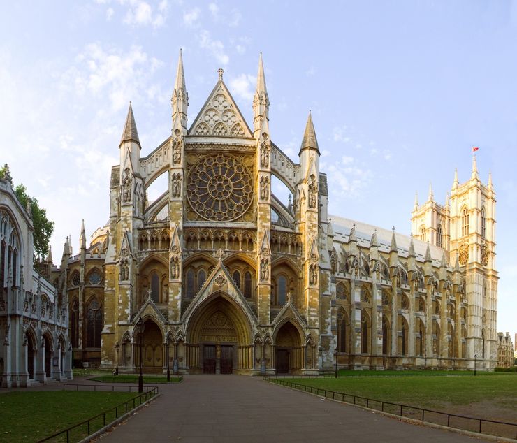 North entrance to the spectacular Westminster Abbey