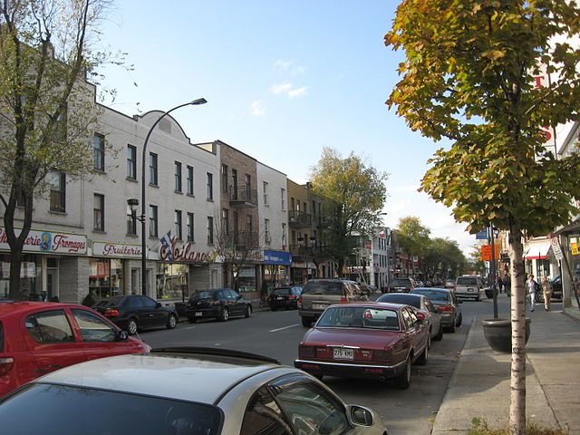 Saint Laurent Boulevard passing through Little Italy