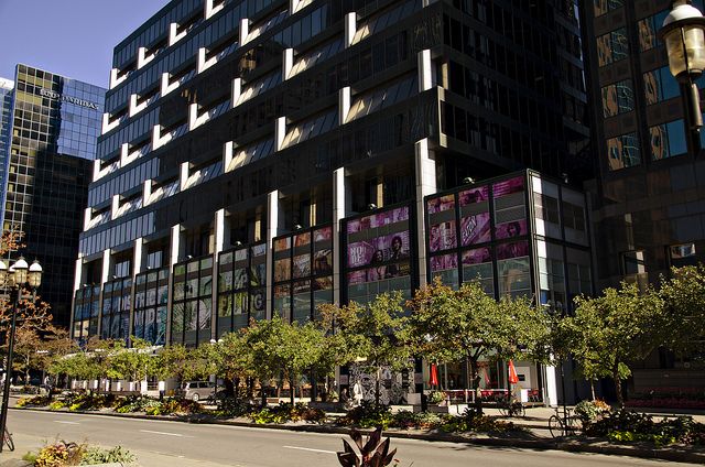 Exterior view of Eaton Centre in Montreal