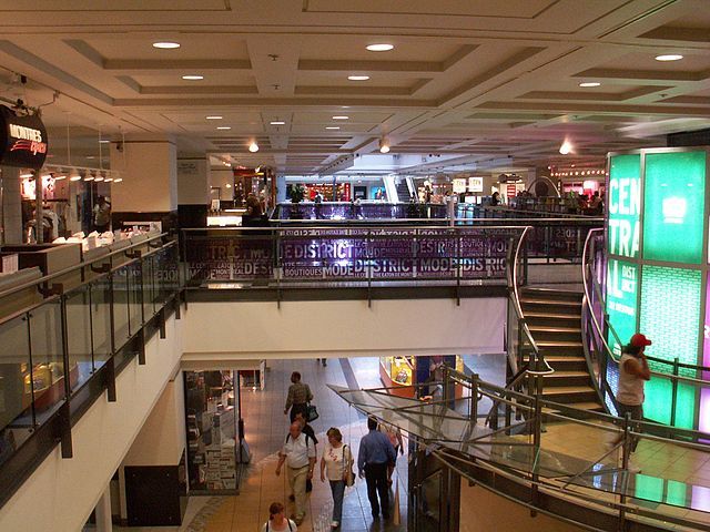 The lower levels of Eaton Centre are part of the Underground City