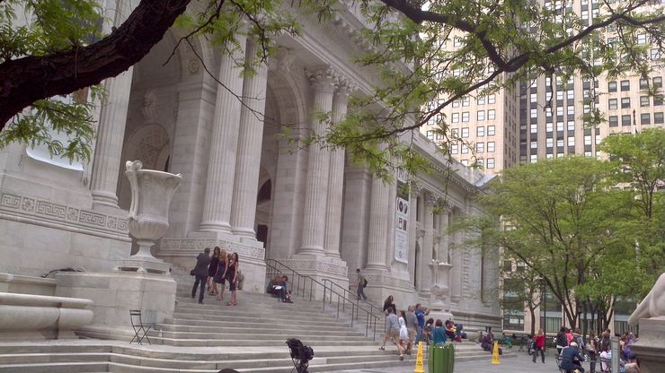 Entrance to the New York Public Library