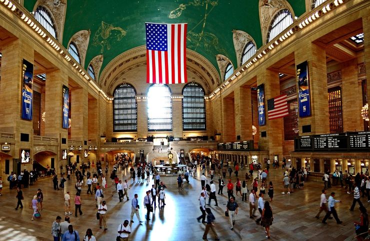 Main Hall in Grand Central Terminal New York