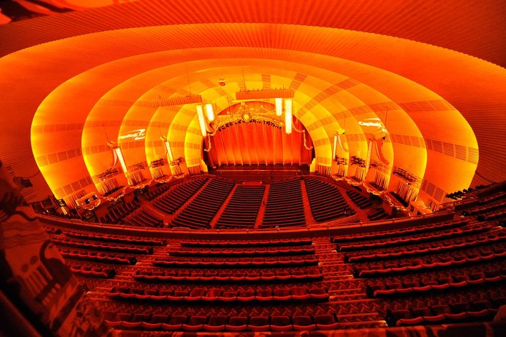The Grand Interior of the Radio City Music Hall in New York