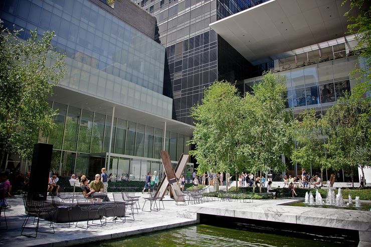 Outdoor Terrace at the Museum of Modern Art in New York