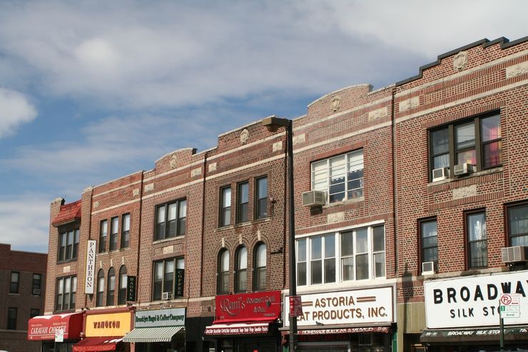 A Row of Shops in Astoria, Queens, NYC