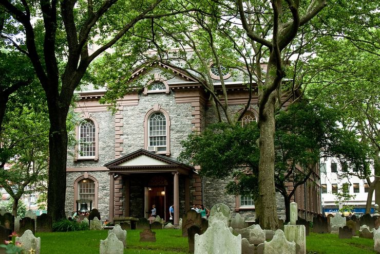 St. Paul's Chapel in downtown Manhattan was built in 1766