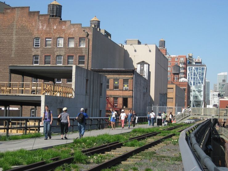 High Line Park through Chelsea New York