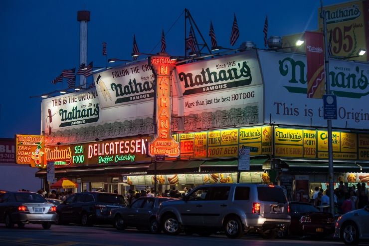 Nathans Famous Hotdogs on Coney Island