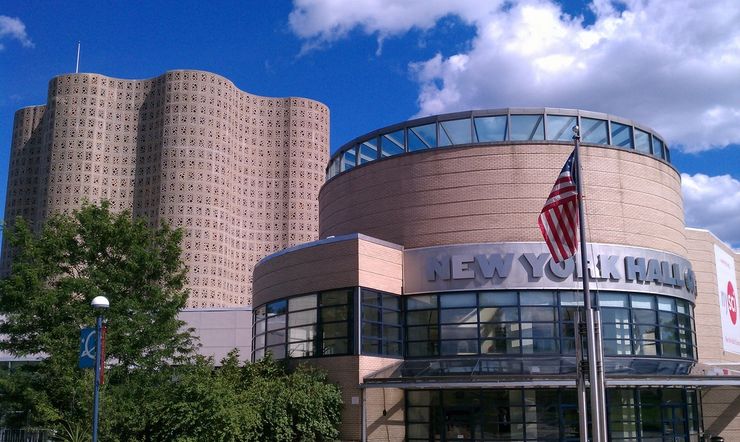 Entrance to the New York Hall of Science