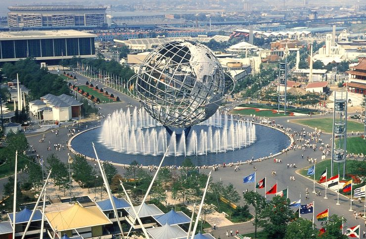 How the Unisphere looked during the 1964 World's Fair in New York City