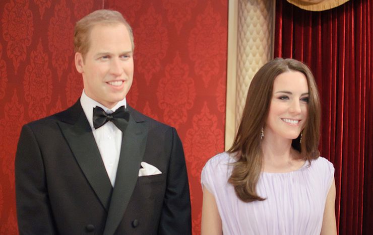 A recent addition of Will and Kate at Madame Tussauds in New York