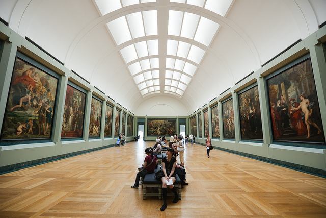 Paintings by the masters inside The Louvre