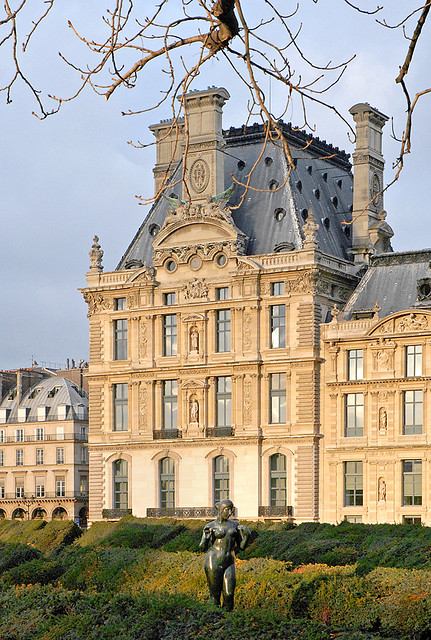 Outside of Les Arts Decoratifs seen from the Jardin des Tuileries