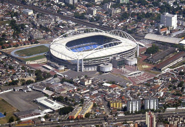Aerial view of Olympic Stadium in Rio