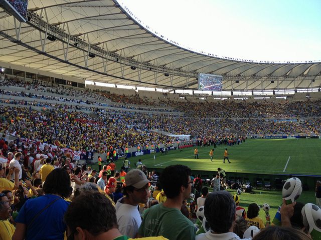 Match between England and Brazil at Maracana Stadium in 2013