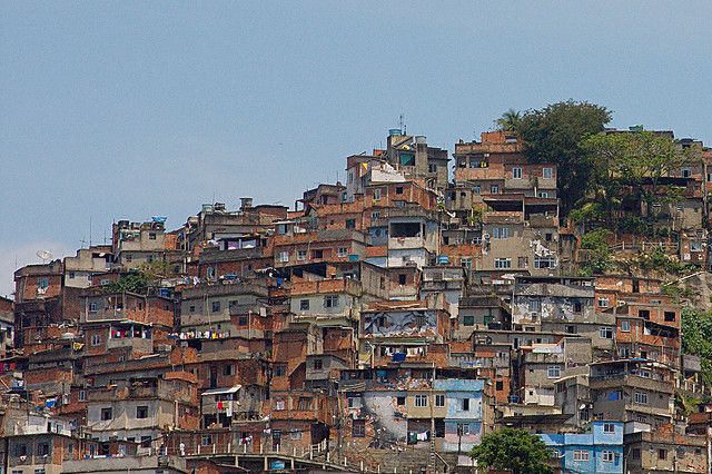 Hillside favela in Rio