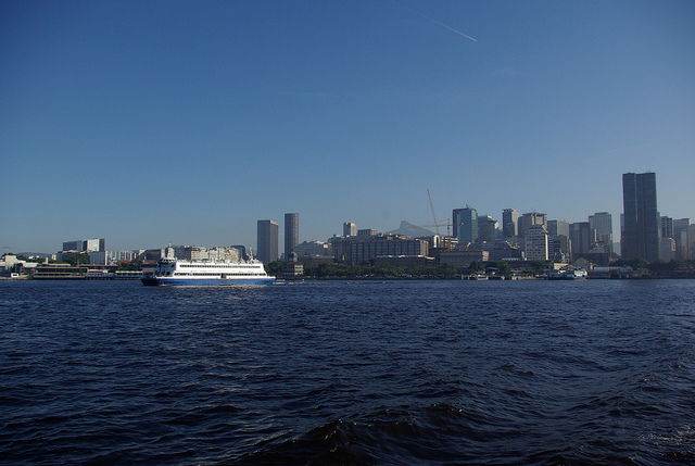 Rio-Niterio Ferry departing Praca XV