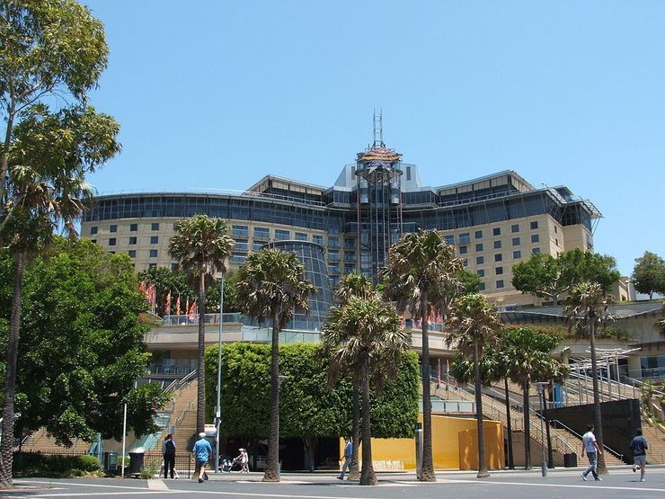 The Star Entertainment Centre from the Harbourside