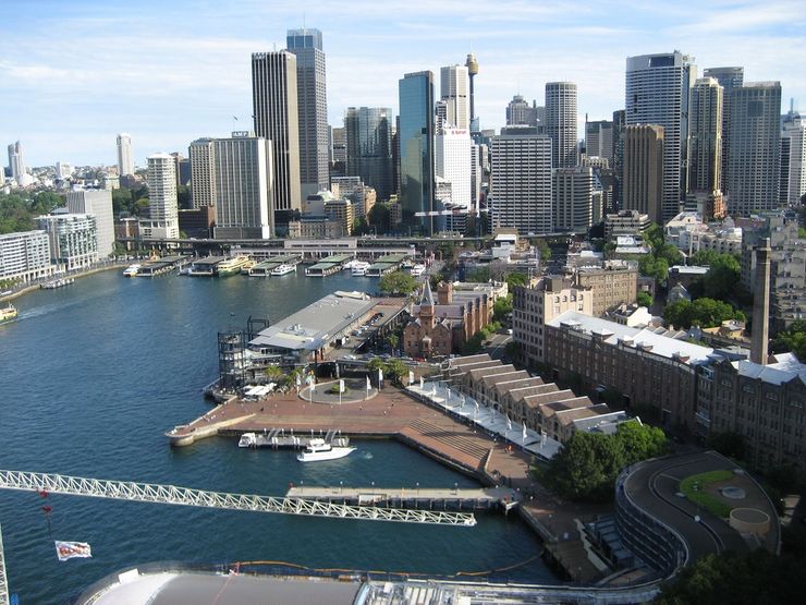 View of Circular Quay and the CBD from the southeast pylon lookout