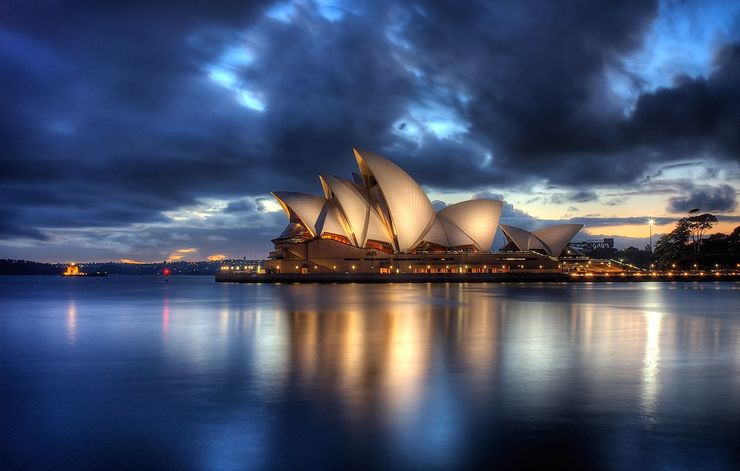 Sydney Opera House at night