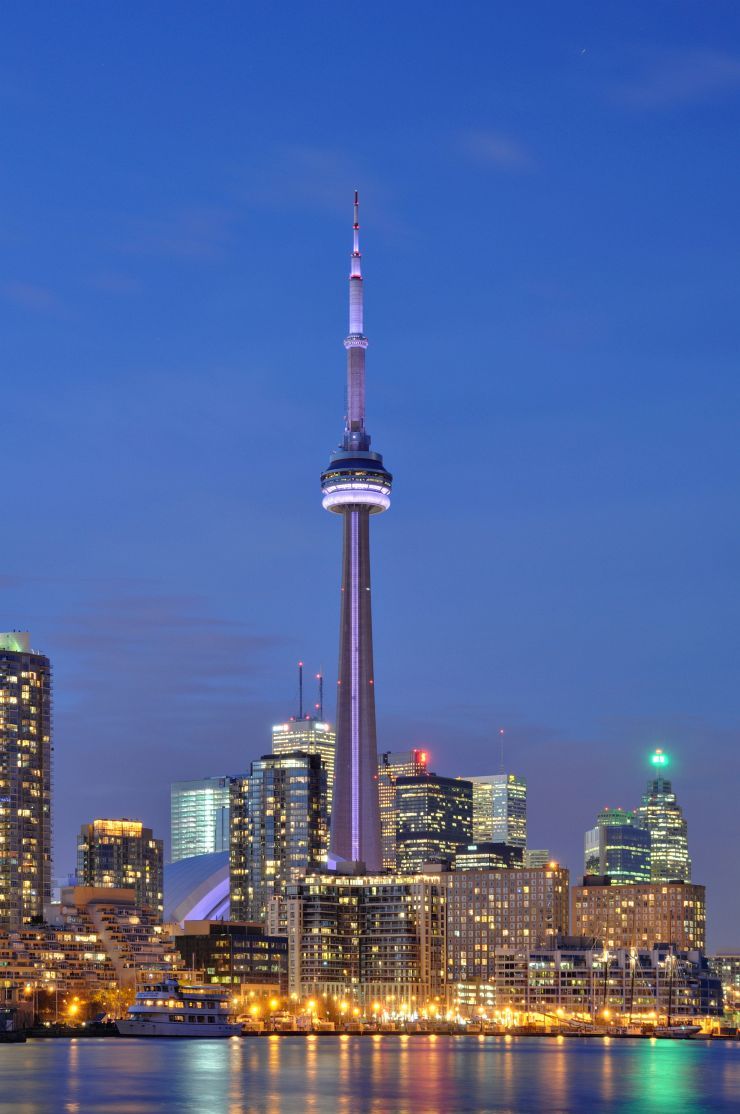 CN Tower at night