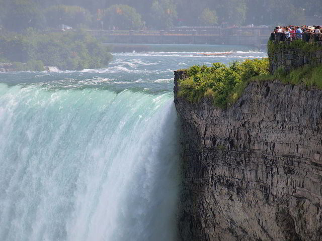 Close up of the Niagara Horseshoe Falls
