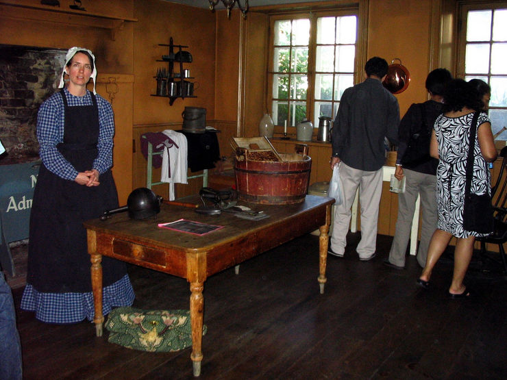 Touring the inside of the MacKenzie House Museum