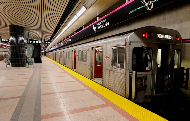 TTC Train at Don Mills Station