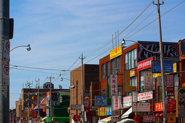 Colourful signs of Chinatown