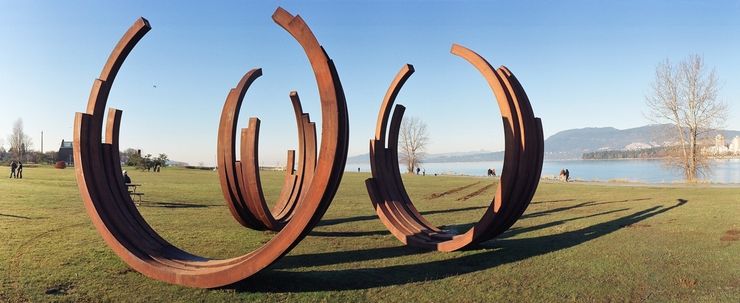 Sculptures at Vanier Park