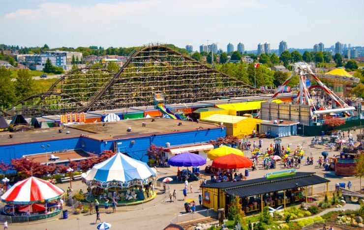 Part of PNE Playland Including the Famous Wooden Rollercoaster